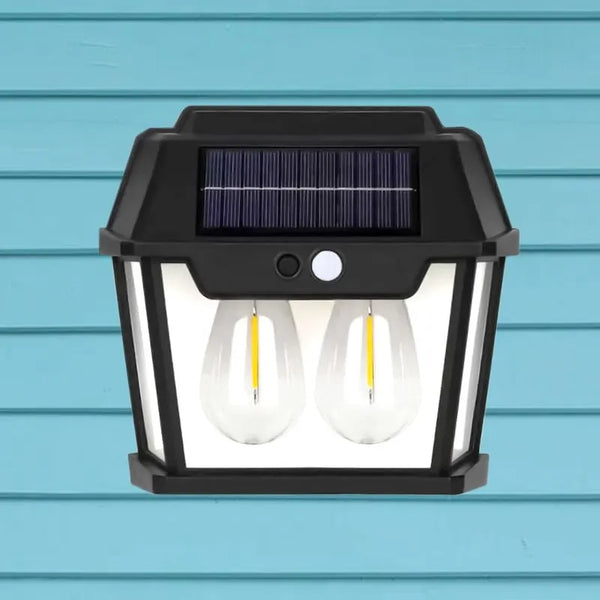 Farol Solar Retro Dual - Sensor Inteligente