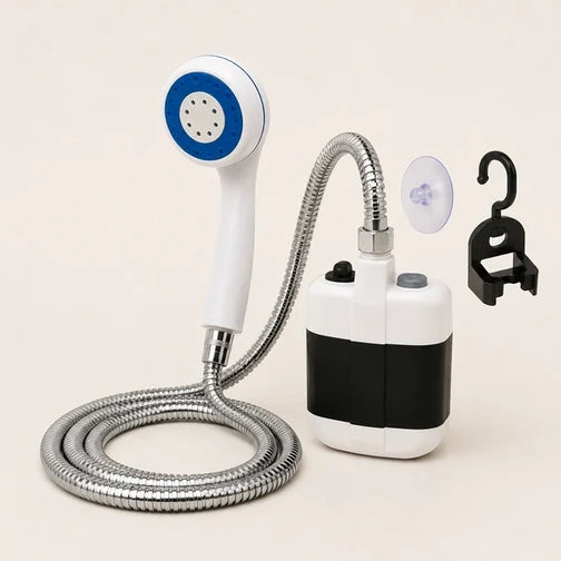 Ducha Portátil Recargable — Dúchate donde quieras, incluso cuando no hay agua
