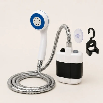 Ducha Portátil Recargable — Dúchate donde quieras, incluso cuando no hay agua