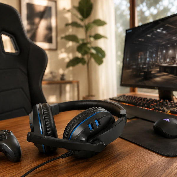 Auriculares Gamer 5 en 1 — Escucha Cada Paso del Rival