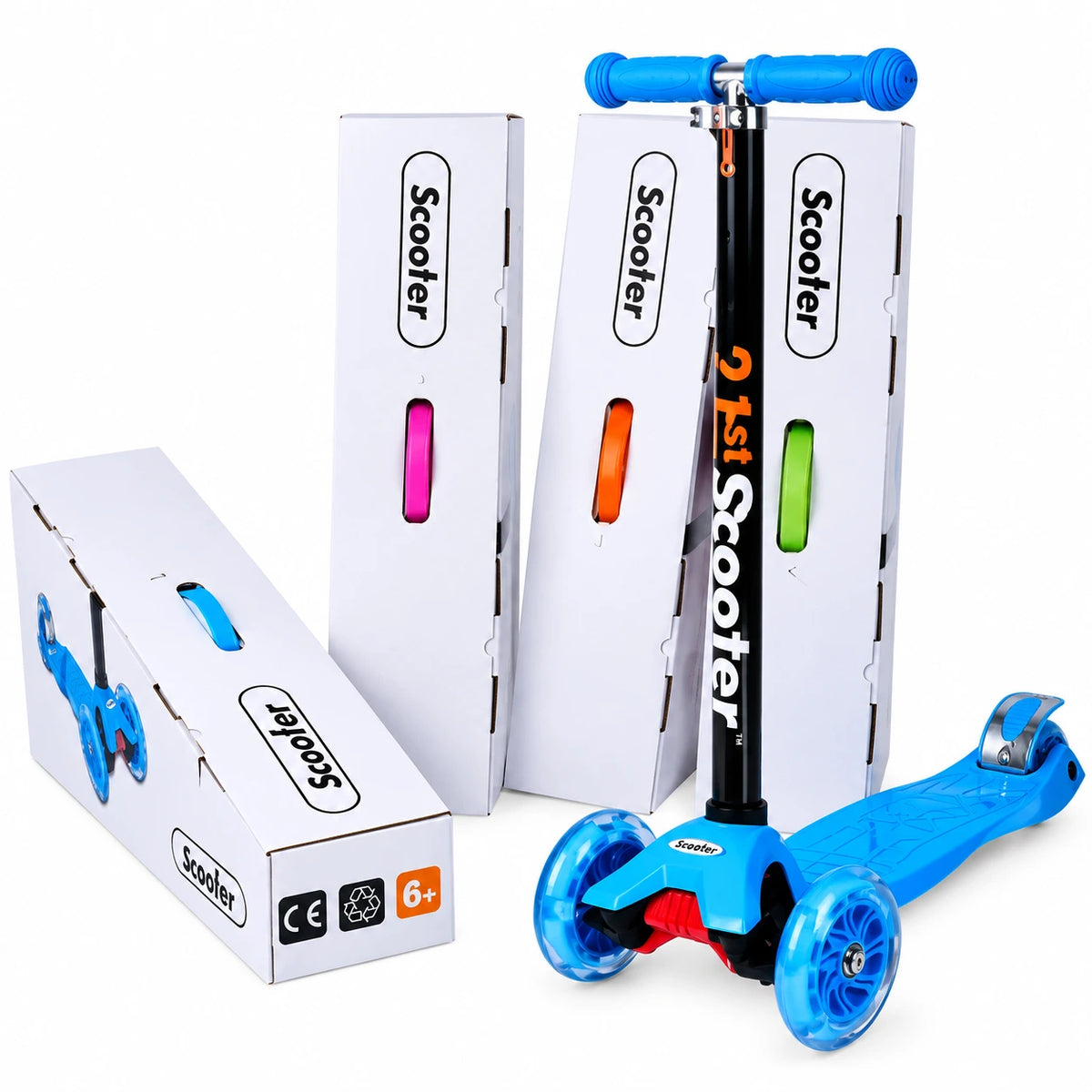 Scooter Monopatín Triple LED — Diversión con Luces en Cada Paseo