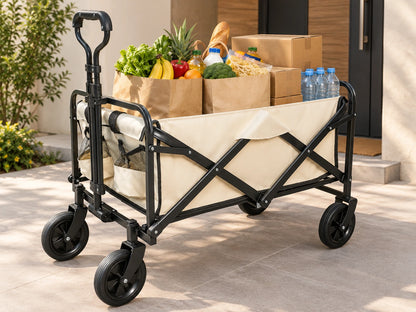 Carro Plegable 4 Ruedas — Compras, Feria y Playa