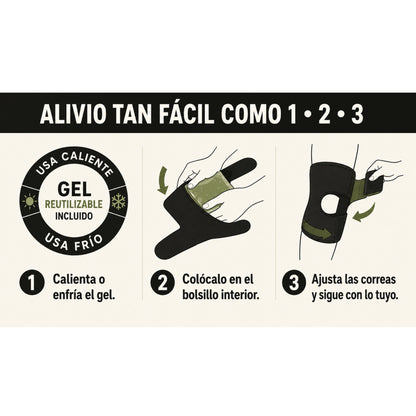 Rodillera Terapia Calor/Frío — Alivio Cuando lo necesites