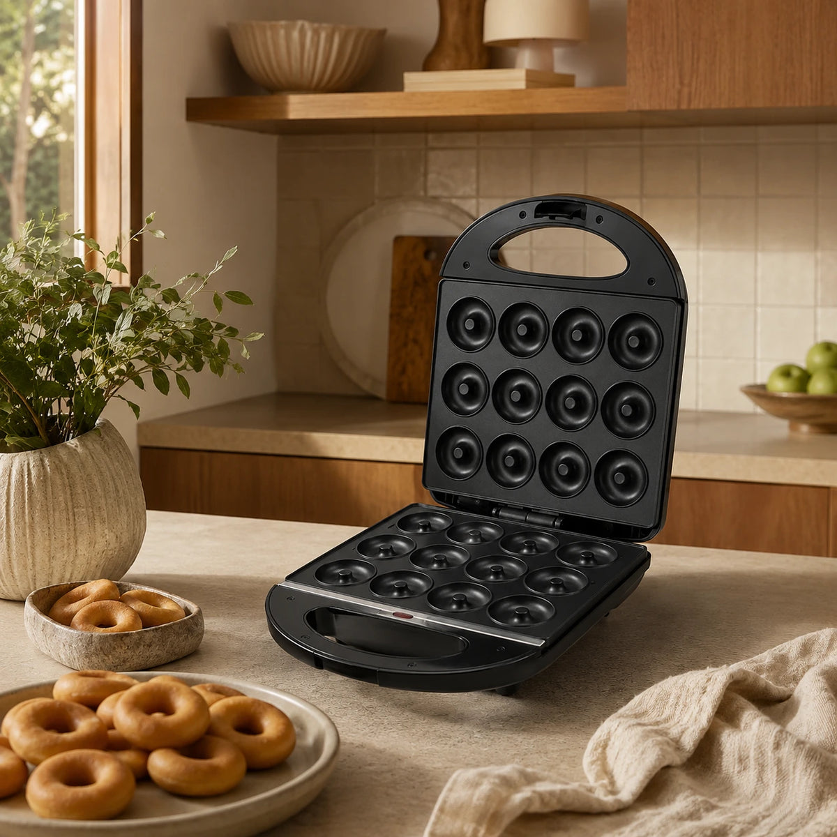 Mini Máquina de Donas — Sin Freír, Listas en Minutos